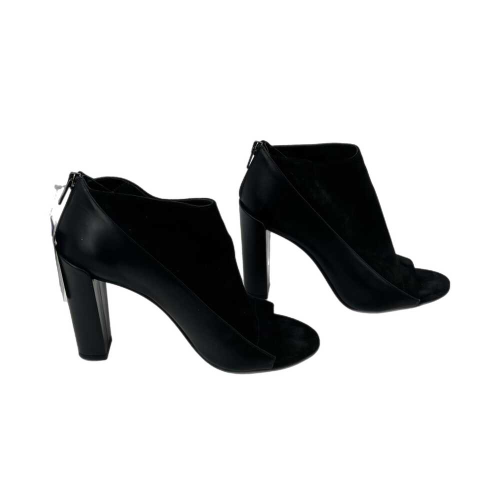 Vince Black Suede Peep Toe Heels | Women’s Size 8.5